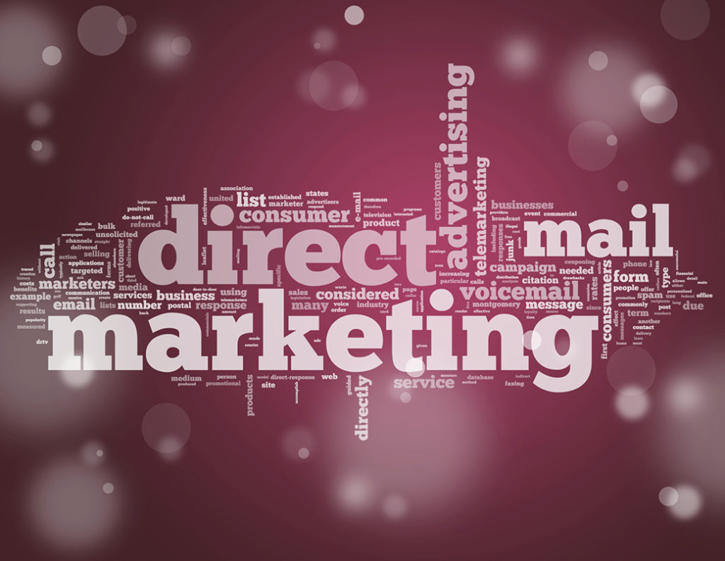 Direct mail associated words