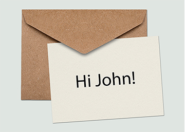 targeted and personalised direct mail